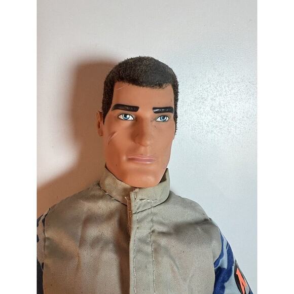 1996 Hasbro International 12” GI Joe Flocked Hair Flight Suit Gear No Boots - Picture 3 of 7